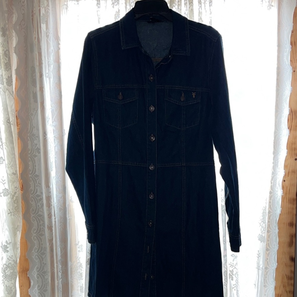 Frye Dark Blue Midi Dress
